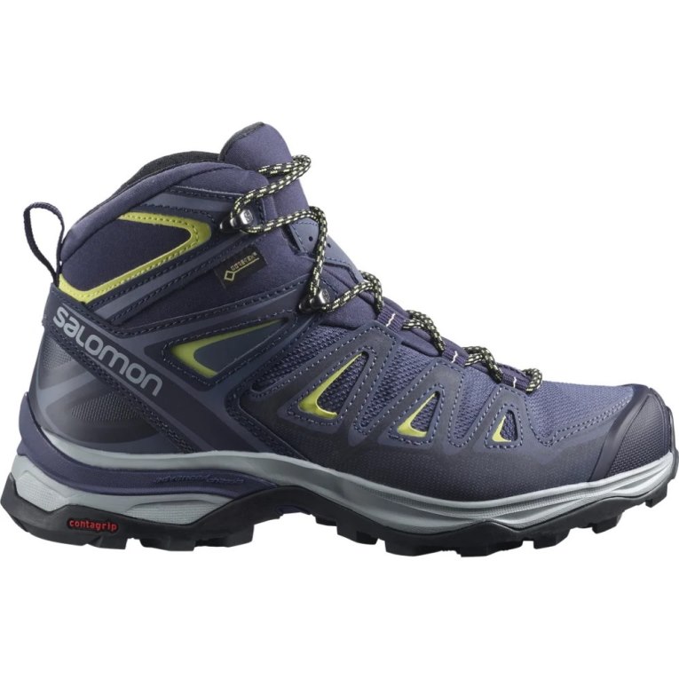 Botas Montaña Salomon X Ultra 3 Anchos Mid GTX Mujer Azules | MX SQRJ371